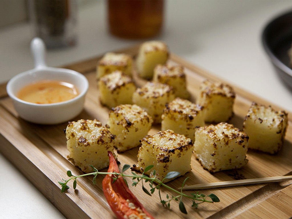 Dadinhos de Batata Doce com Tapioca